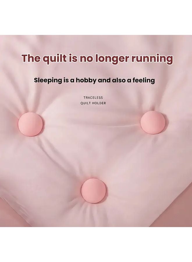 Pink Quilt Holder 7pcs Invisible Anti Slip Duvet Clips Reusable Bedding Accessories - Image 5